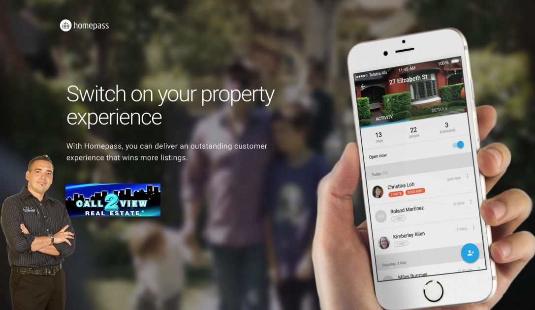 Homepass Launches With Call2View. Adam Hayes, Buying, Darwin, Property